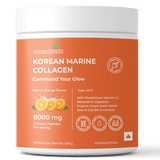 Korean Marine Collagen Powder for Glowing Skin, Hair & Nails | Hydrolyzed Collagen Peptides | Anti - Aging Supplement - IMMUNOSCIENCES