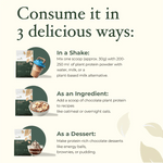 Plant Protein – Vegan Chocolate Protein with Biotin, Omega - 3 & Antioxidants | Muscle Recovery, Energy & Skin Support - IMMUNOSCIENCES