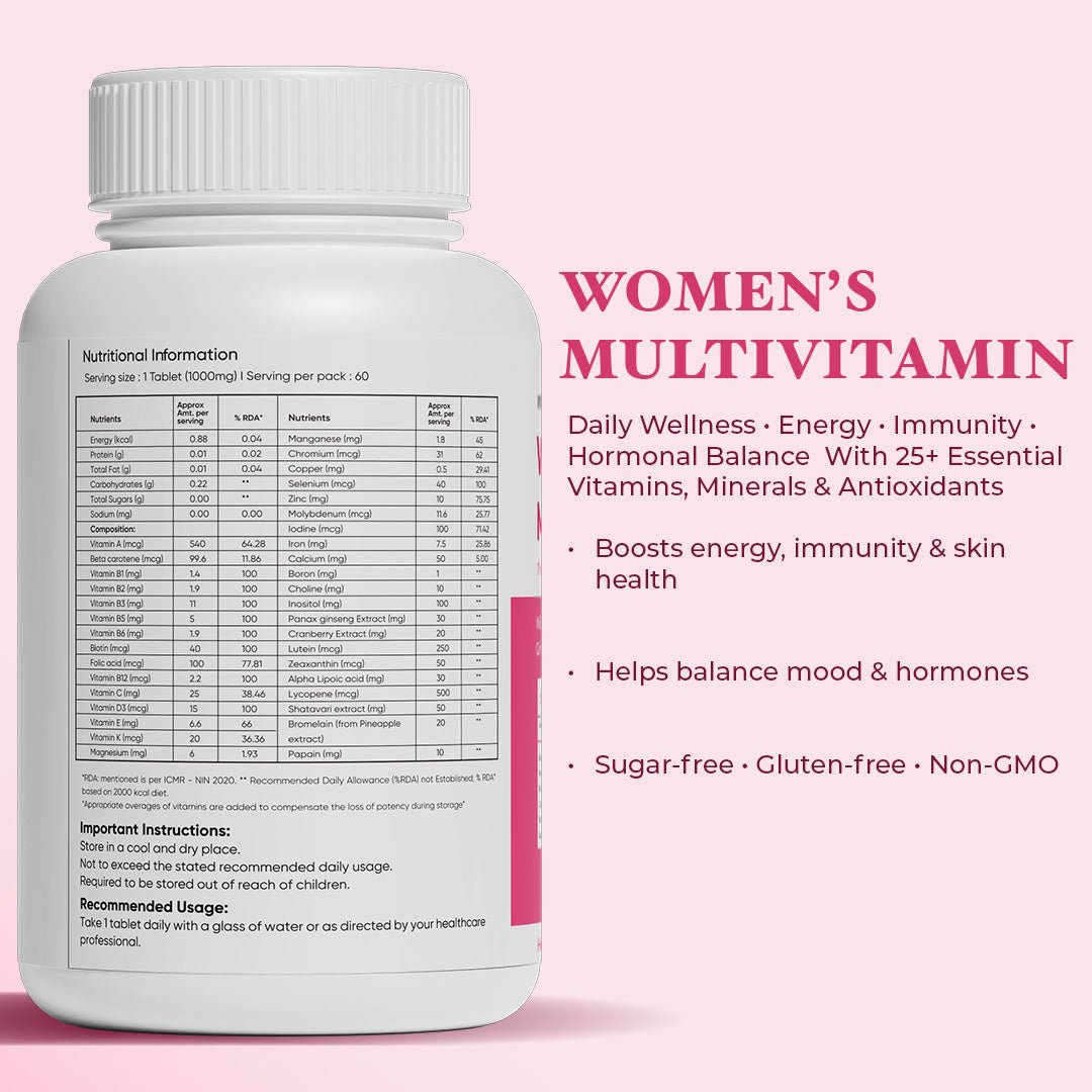 Multivitamins Women’s Daily Wellness Support with Essential Vitamins, Minerals & Antioxidants - IMMUNOSCIENCES