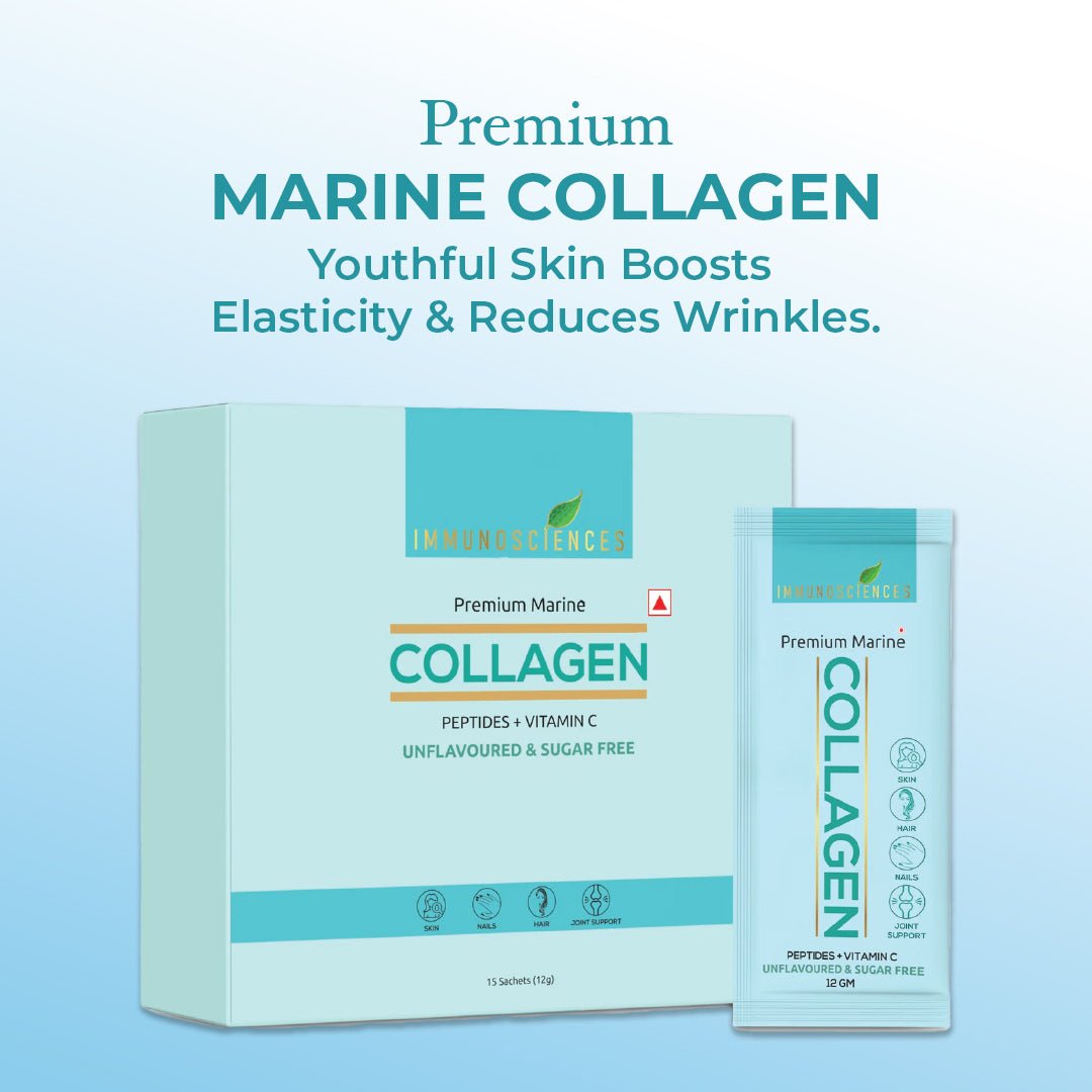 Premium Marine Collagen – Type I & III Hydrolyzed Peptides – Skin, Hair, Nail & Joint Support - IMMUNOSCIENCES