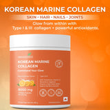 Korean Marine Collagen Powder for Glowing Skin, Hair & Nails | Hydrolyzed Collagen Peptides | Anti - Aging Supplement - IMMUNOSCIENCES