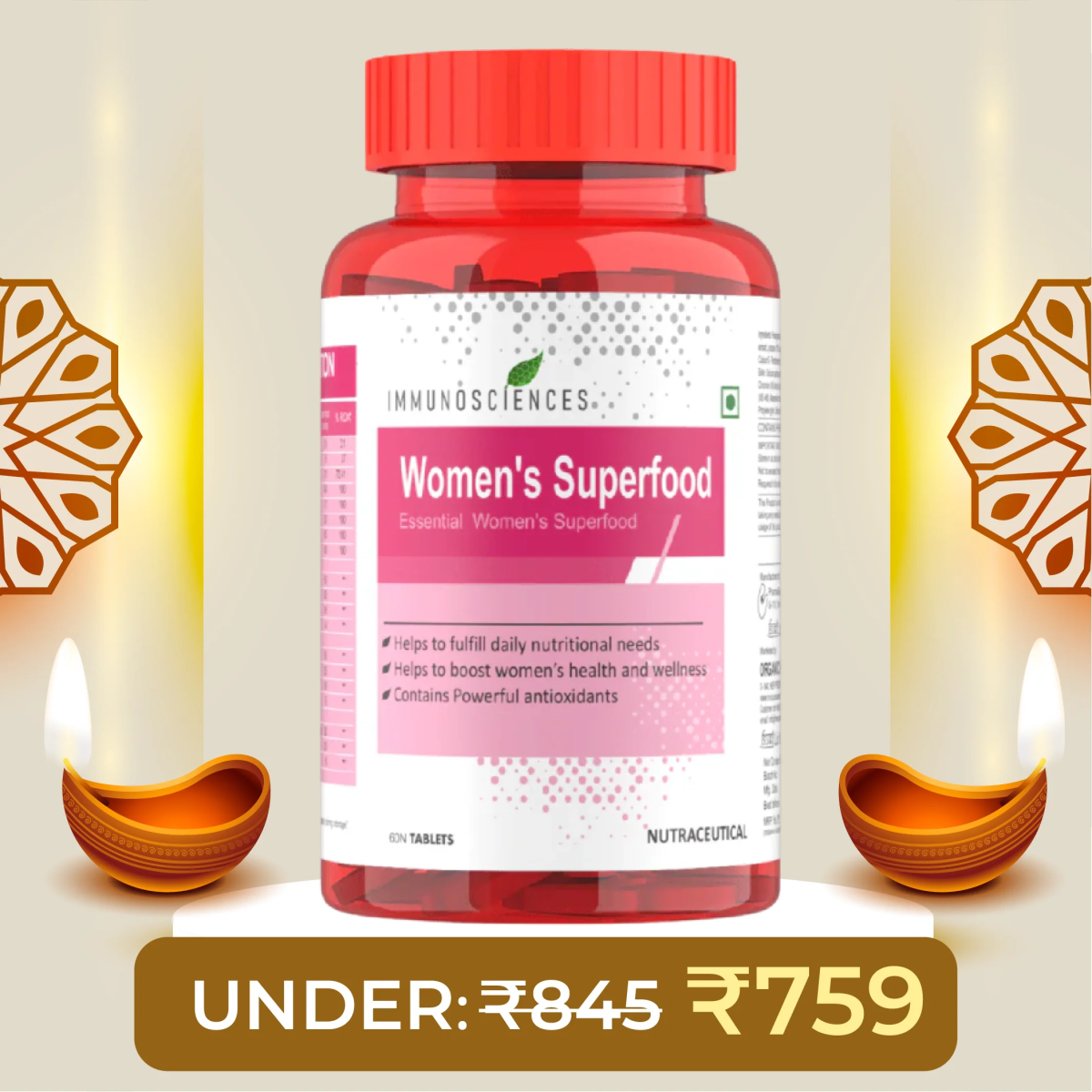 Women’s Superfood Blend – Daily Nutritional Support for Energy, Hormonal Balance & Immunity - IMMUNOSCIENCES