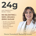 Pure Plant Protein – 24g Vegan Chocolate Protein with DigeZyme®, BCAAs & 9 Essential Amino Acids | Muscle Recovery, Energy & Digestive Support - IMMUNOSCIENCES