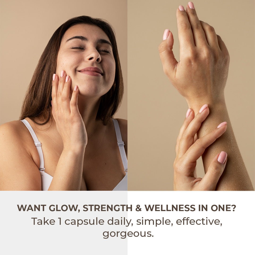 Hey Gorgeous! - Bovine Collagen Capsules for Skin Glow, Anti - Ageing & Repair - IMMUNOSCIENCES