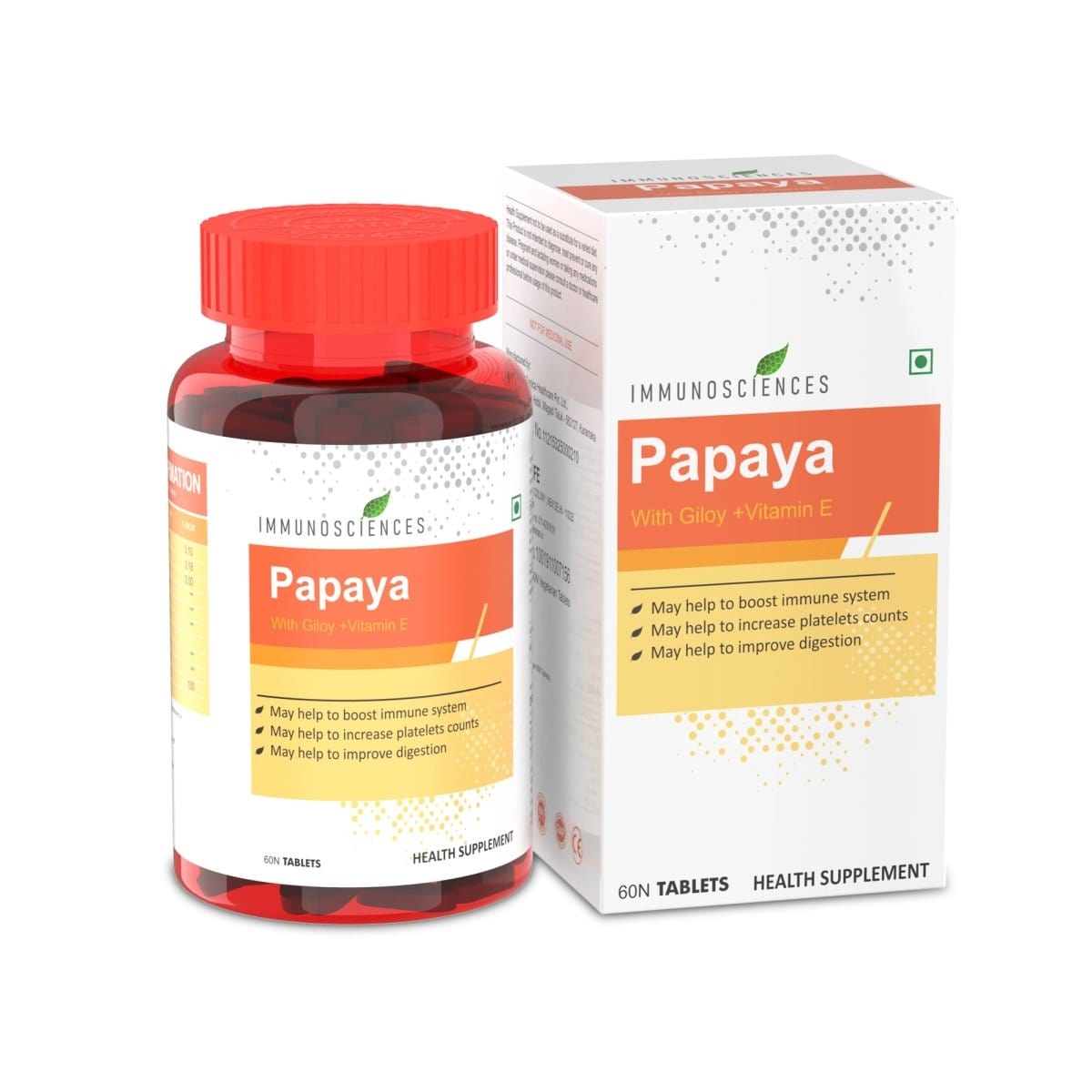 Papaya Capsules – Promotes Healthy Digestion & Nutrient Absorption - IMMUNOSCIENCES