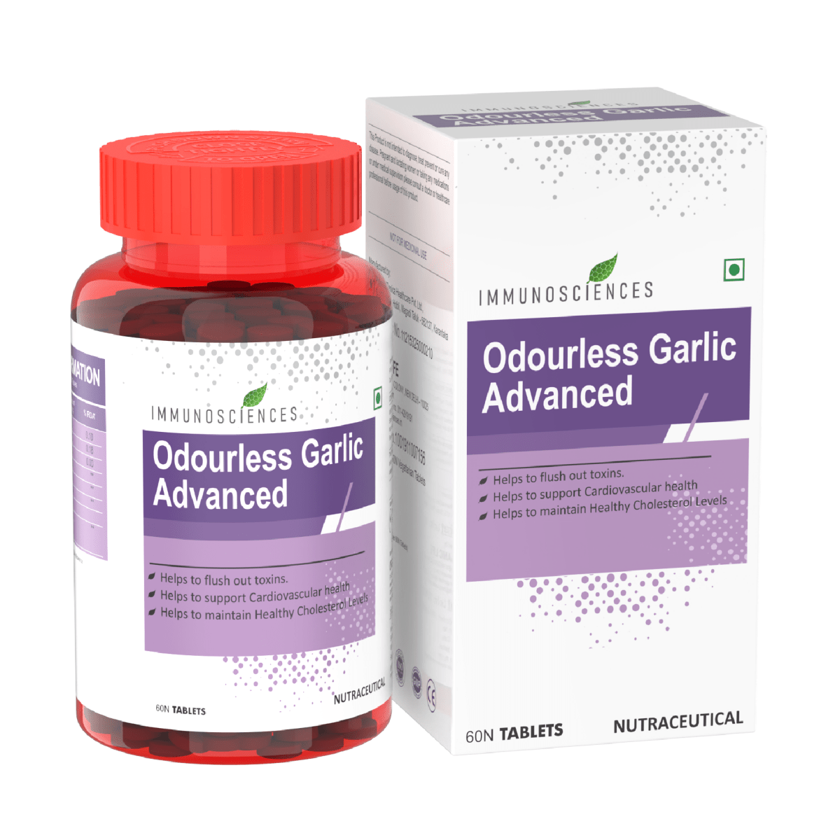 Odourless Garlic Advanced – Premium Formula for Cardiovascular Health & Detox - IMMUNOSCIENCES