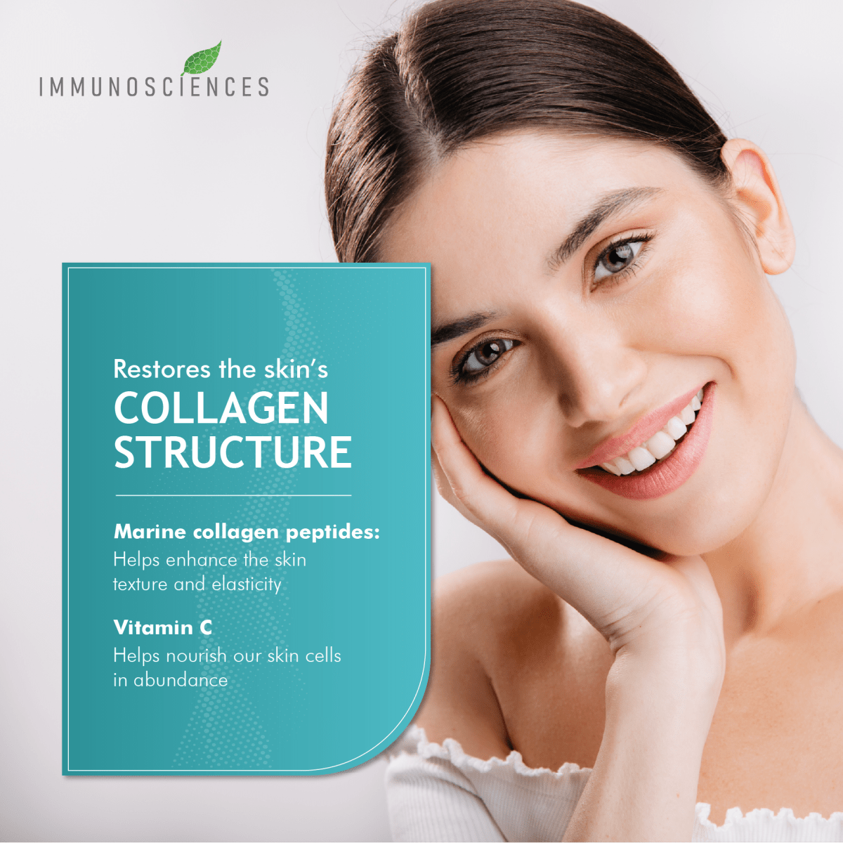 Premium Marine Collagen – Type I & III Hydrolyzed Peptides – Skin, Hair, Nail & Joint Support - IMMUNOSCIENCES