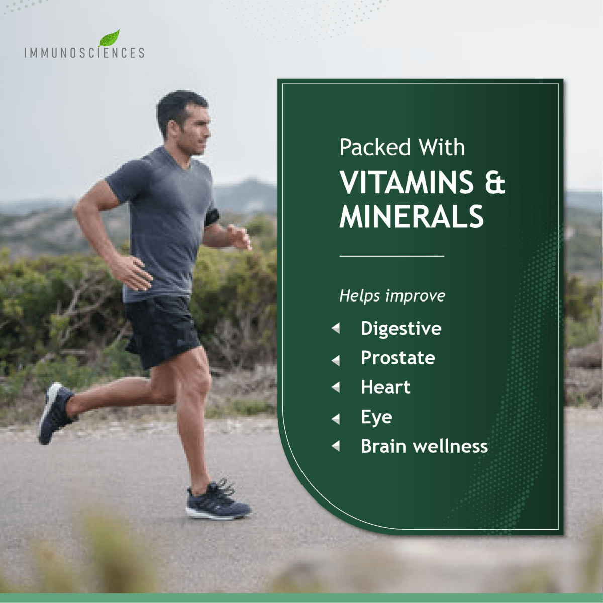 Men’s Multivitamins Superfood – Complete Daily Nutrition with Essential Vitamins, Minerals & Antioxidants - IMMUNOSCIENCES