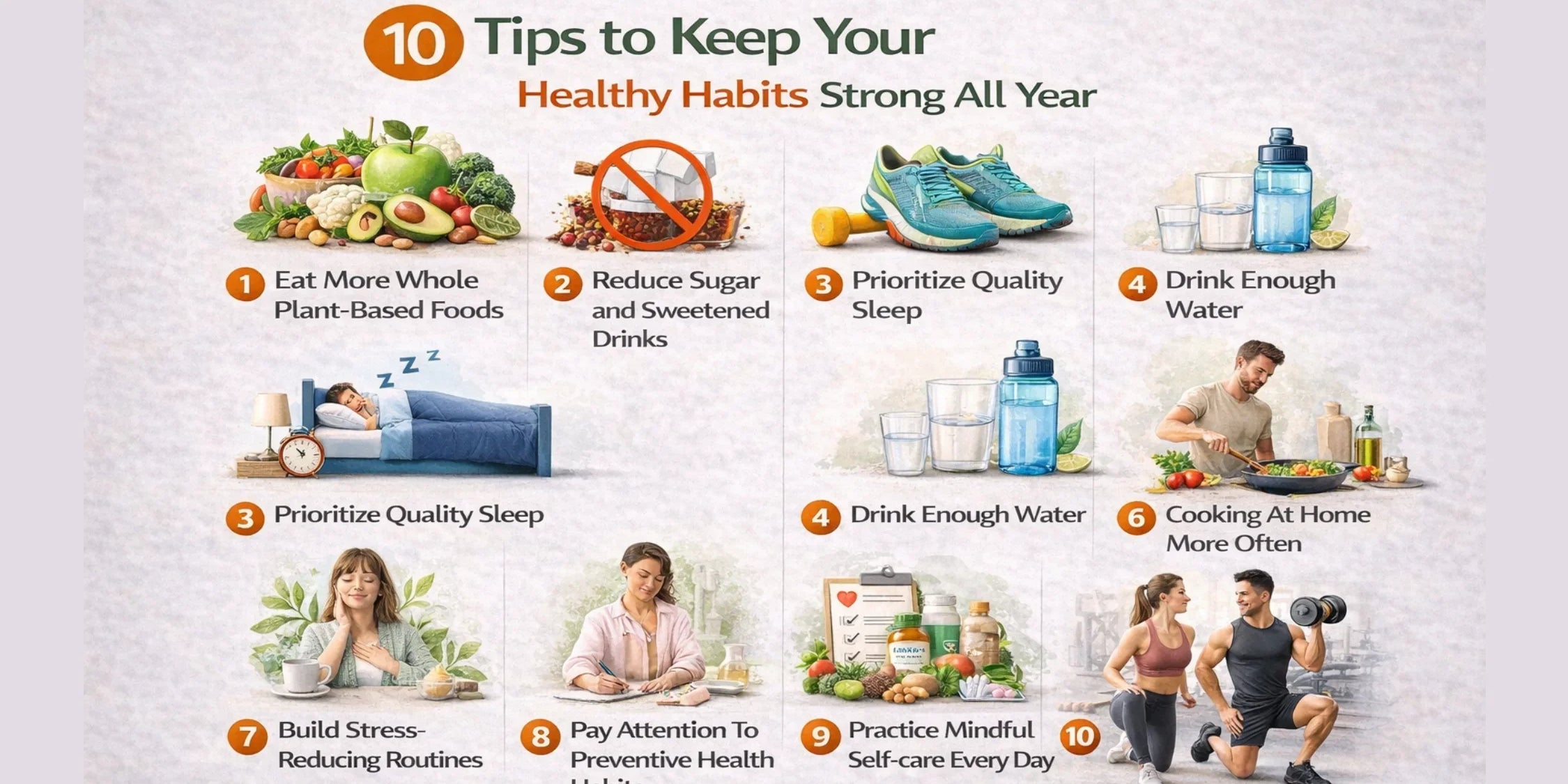 10 Healthy Habits to Start This New Year and Maintain All Year