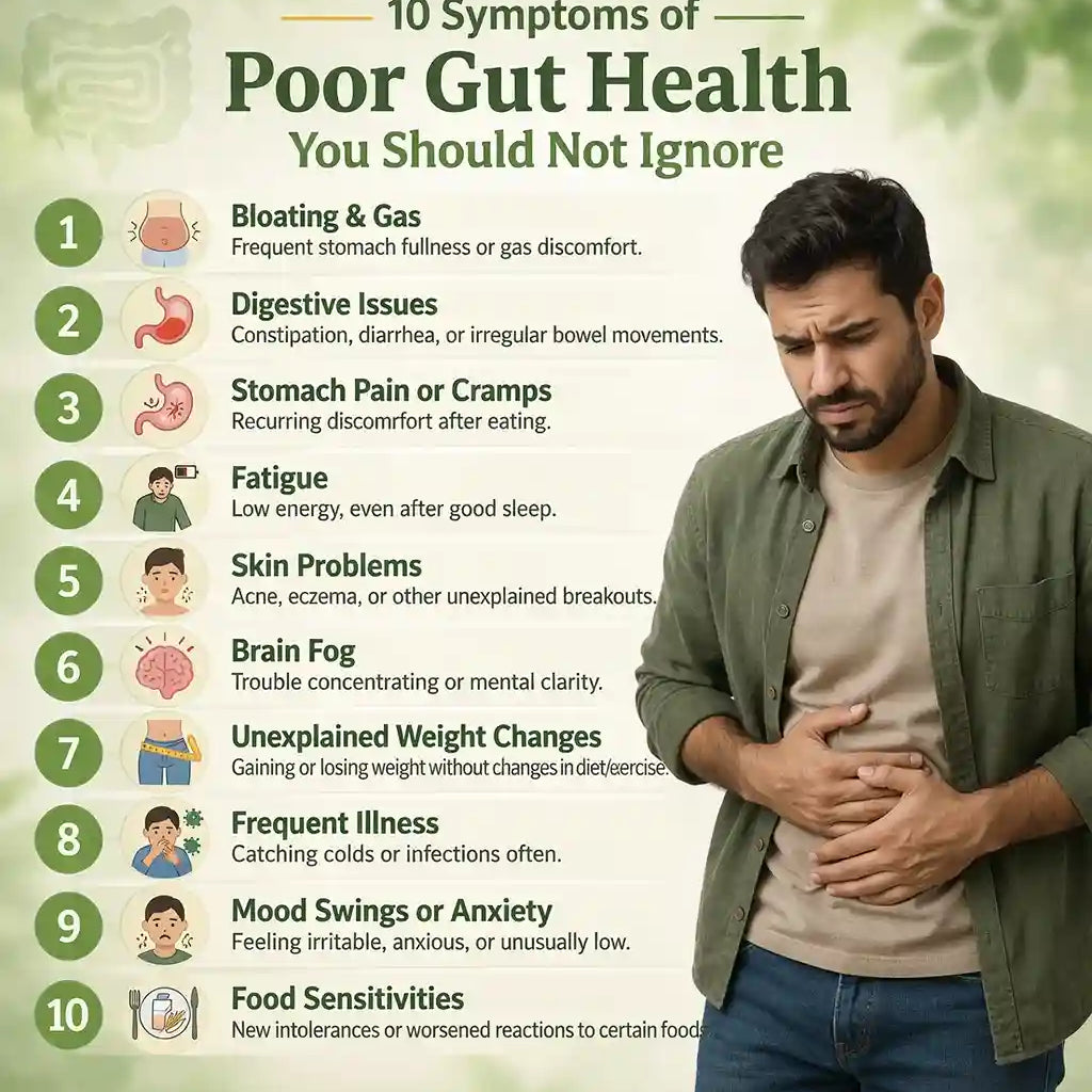 10 Symptoms of Poor Gut Health You Should Not Ignore