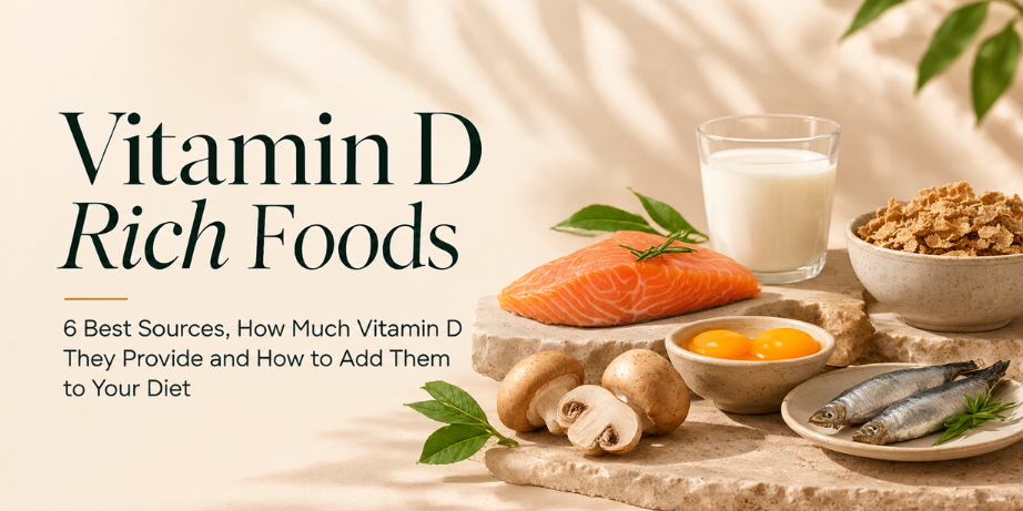 Vitamin D Rich Foods: 6 Best Sources, How Much Vitamin D They Provide and How to Add Them to Your Diet