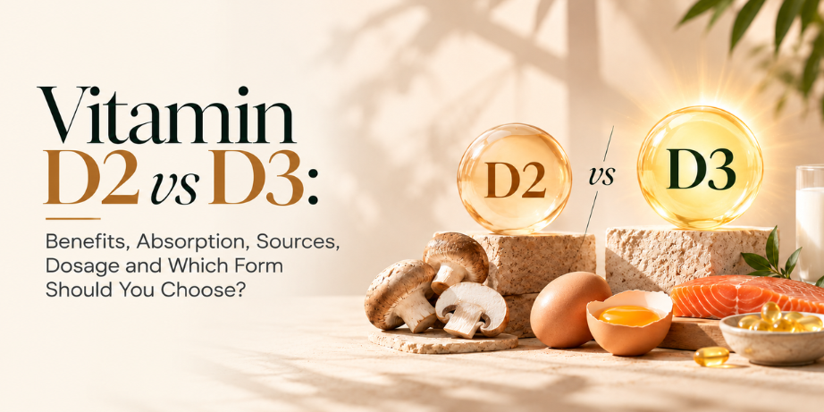Vitamin D2 vs. D3: Benefits, Absorption, Sources, Dosage and Which Form Should You Choose?