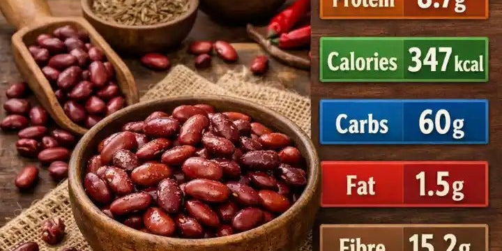 Rajma Protein Per 100g: Kidney Beans Protein, Calories, Carbs, Fat &amp; Fibre - IMMUNOSCIENCES