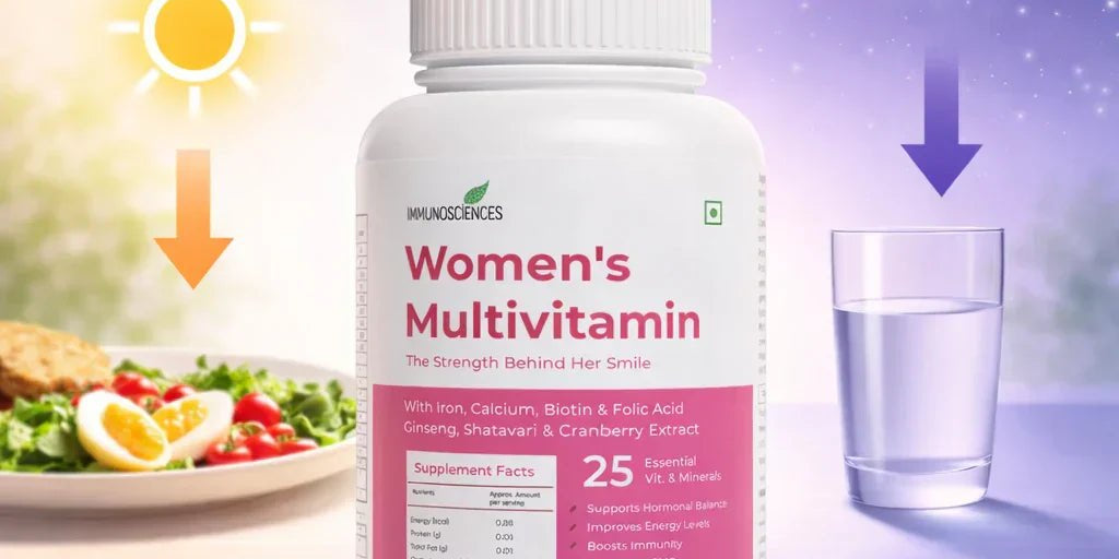 When to Take a Multivitamin Tablet for Best Absorption (Morning or Night or Before or After Meal) - IMMUNOSCIENCES