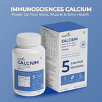 Calcium Tablets – Bone Strength & Density Support – with Vitamin D3 & Magnesium - IMMUNOSCIENCES