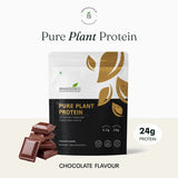 Pure Plant Protein – 24g Vegan Chocolate Protein with DigeZyme®, BCAAs & 9 Essential Amino Acids | Muscle Recovery, Energy & Digestive Support
