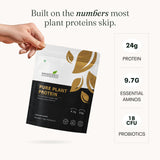 Pure Plant Protein – 24g Vegan Chocolate Protein with DigeZyme®, BCAAs & 9 Essential Amino Acids | Muscle Recovery, Energy & Digestive Support