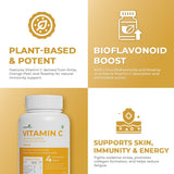 Vitamin C Supplement – Boost Immunity, Skin Health & Collagen Production - IMMUNOSCIENCES