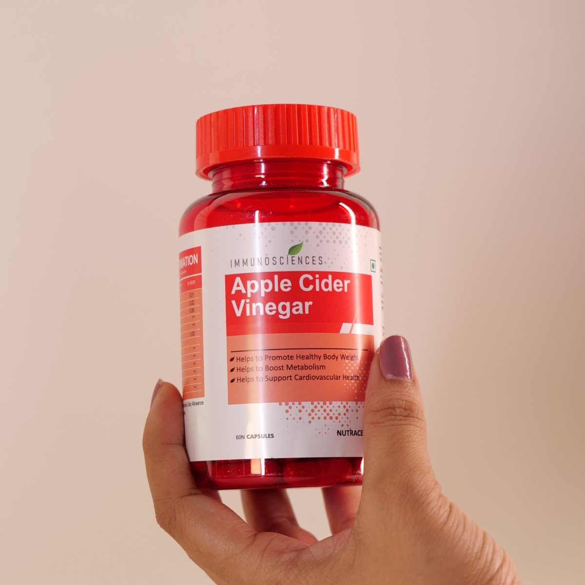 Apple Cider Vinegar – Sugar - Free, Supports Digestion & Weight Management - IMMUNOSCIENCES