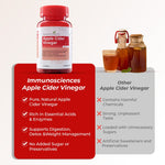 Apple Cider Vinegar – Sugar - Free, Supports Digestion & Weight Management - IMMUNOSCIENCES