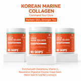 Korean Marine Collagen Powder for Glowing Skin, Hair & Nails | Hydrolyzed Collagen Peptides | Anti-Aging Supplement