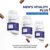 Men's Vitality Plus - 40 Nutrients for Energy, Brain, Heart, Prostate & Eye Health