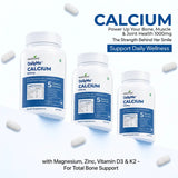Calcium Tablets – Bone Strength & Density Support – with Vitamin D3 & Magnesium