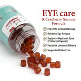 EYE Care Cranberry Flavour Gummies with Lutegen®, Zeaxanthin & Omega-3 for Eye Health