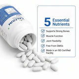 Calcium Tablets – Bone Strength & Density Support – with Vitamin D3 & Magnesium - IMMUNOSCIENCES