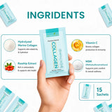 Premium Marine Collagen – Type I & III Hydrolyzed Peptides – Skin, Hair, Nail & Joint Support