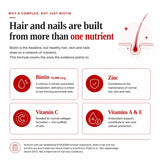 Biotin Gummies – High Potency 10,000 mcg for Hair Growth, Skin & Nails – Delicious Strawberry Flavour – 30 Gummies