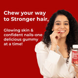 Biotin Gummies – High Potency 10,000 mcg for Hair Growth, Skin & Nails – Delicious Strawberry Flavor – 30 Gummies