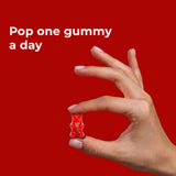 Biotin Gummies – High Potency 10,000 mcg for Hair Growth, Skin & Nails – Delicious Strawberry Flavor – 30 Gummies