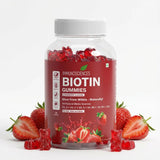 Biotin Gummies – High Potency 10,000 mcg for Hair Growth, Skin & Nails – Delicious Strawberry Flavor – 30 Gummies