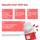 Apple Cider Vinegar(ACV) Sugar-Free Tablets for Craving Control, Fat Burn & Weight Management – No Bloat Formula