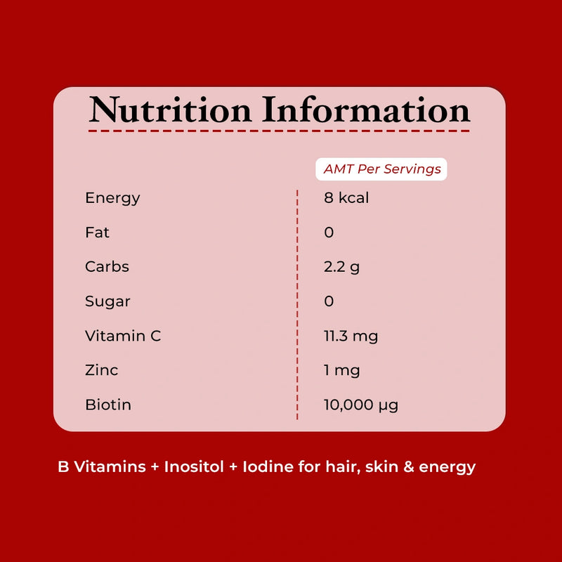 Biotin Gummies – High Potency 10,000 mcg for Hair Growth, Skin & Nails – Delicious Strawberry Flavor – 30 Gummies