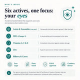 EYE Care Cranberry Flavour Gummies with Lutegen®, Zeaxanthin & Omega-3 for Eye Health