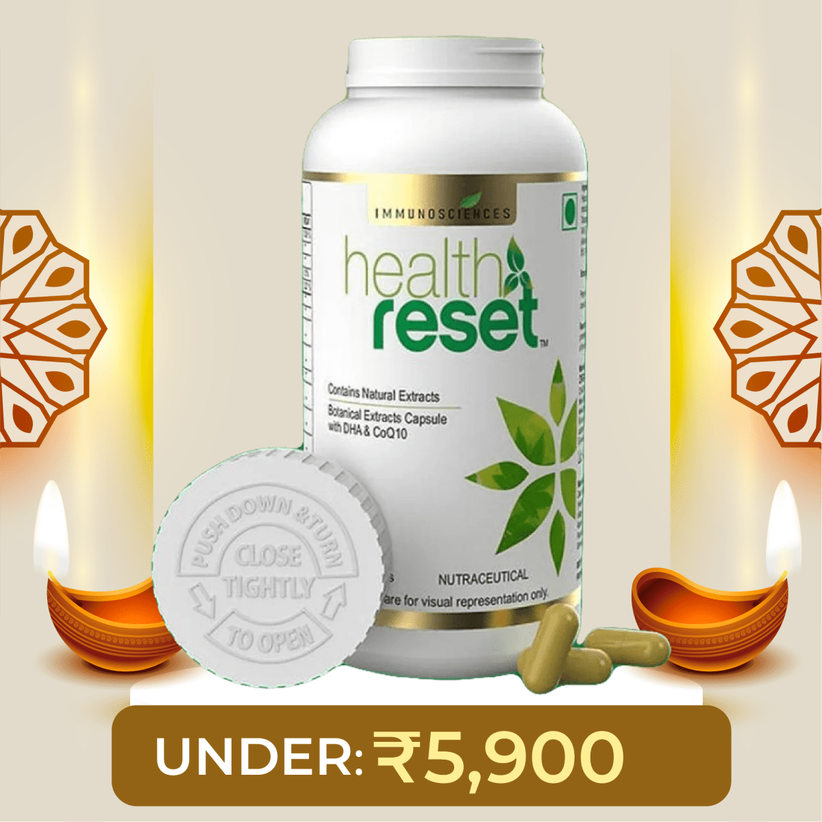 Health Reset – Advanced Detox & Cellular Health Support Supplement – 60 Capsules - IMMUNOSCIENCES