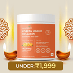 Korean Marine Collagen Powder for Glowing Skin, Hair & Nails | Hydrolyzed Collagen Peptides | Anti - Aging Supplement - IMMUNOSCIENCES