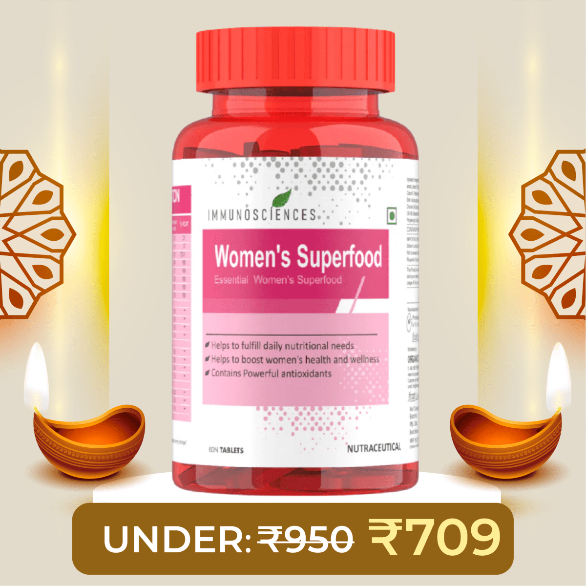 Women’s Superfood Blend – Daily Nutritional Support for Energy, Hormonal Balance & Immunity - IMMUNOSCIENCES