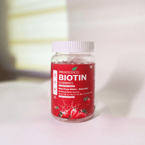 Biotin Gummies – High Potency 10,000 mcg for Hair Growth, Skin & Nails – Delicious Strawberry Flavor – 30 Gummies - IMMUNOSCIENCES