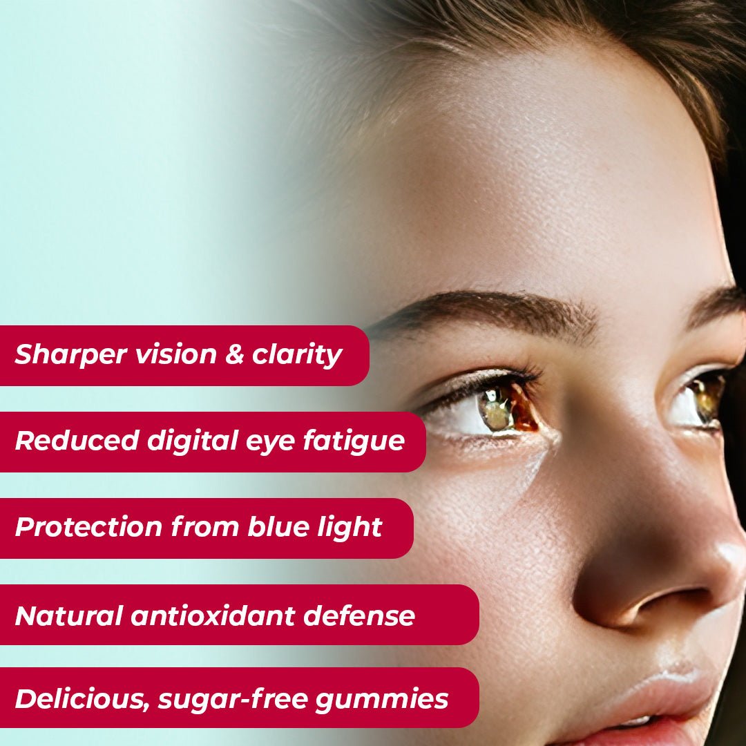 Eye Care Gummies | Clinically Backed Lutein, Zeaxanthin & DHA for Vision & Blue Light Protection - IMMUNOSCIENCES
