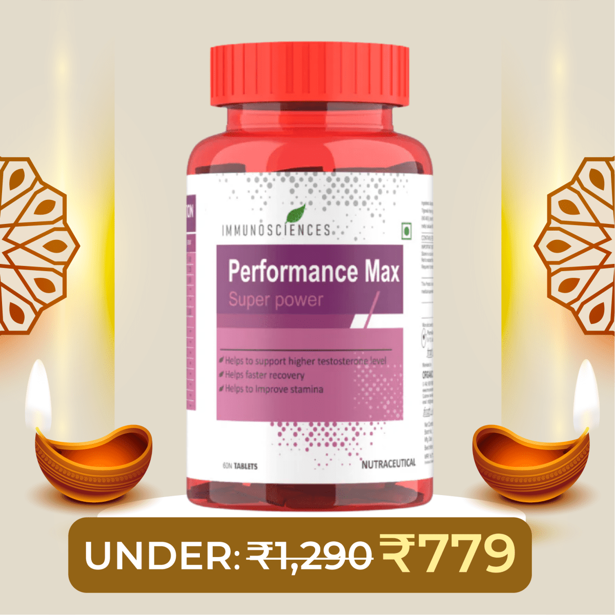 Performance Max – Daily Performance Booster for Strength, Focus & Recovery - IMMUNOSCIENCES