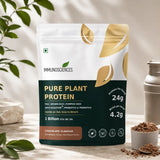 Pure Plant Protein – 24g Vegan Chocolate Protein with DigeZyme®, BCAAs & 9 Essential Amino Acids | Muscle Recovery, Energy & Digestive Support