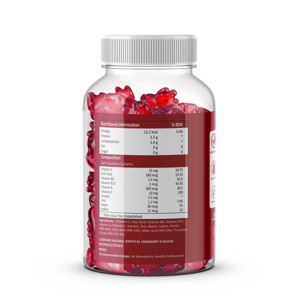 Biotin Gummies – High Potency 10,000 mcg for Hair Growth, Skin & Nails – Delicious Strawberry Flavor – 30 Gummies - IMMUNOSCIENCES