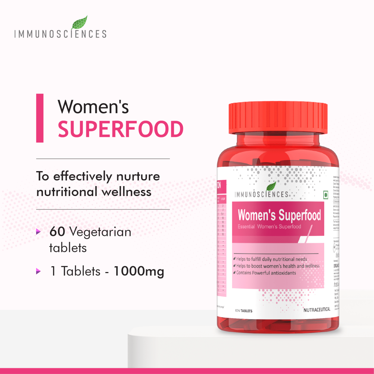 Women’s Superfood Blend – Daily Nutritional Support for Energy, Hormonal Balance & Immunity - IMMUNOSCIENCES