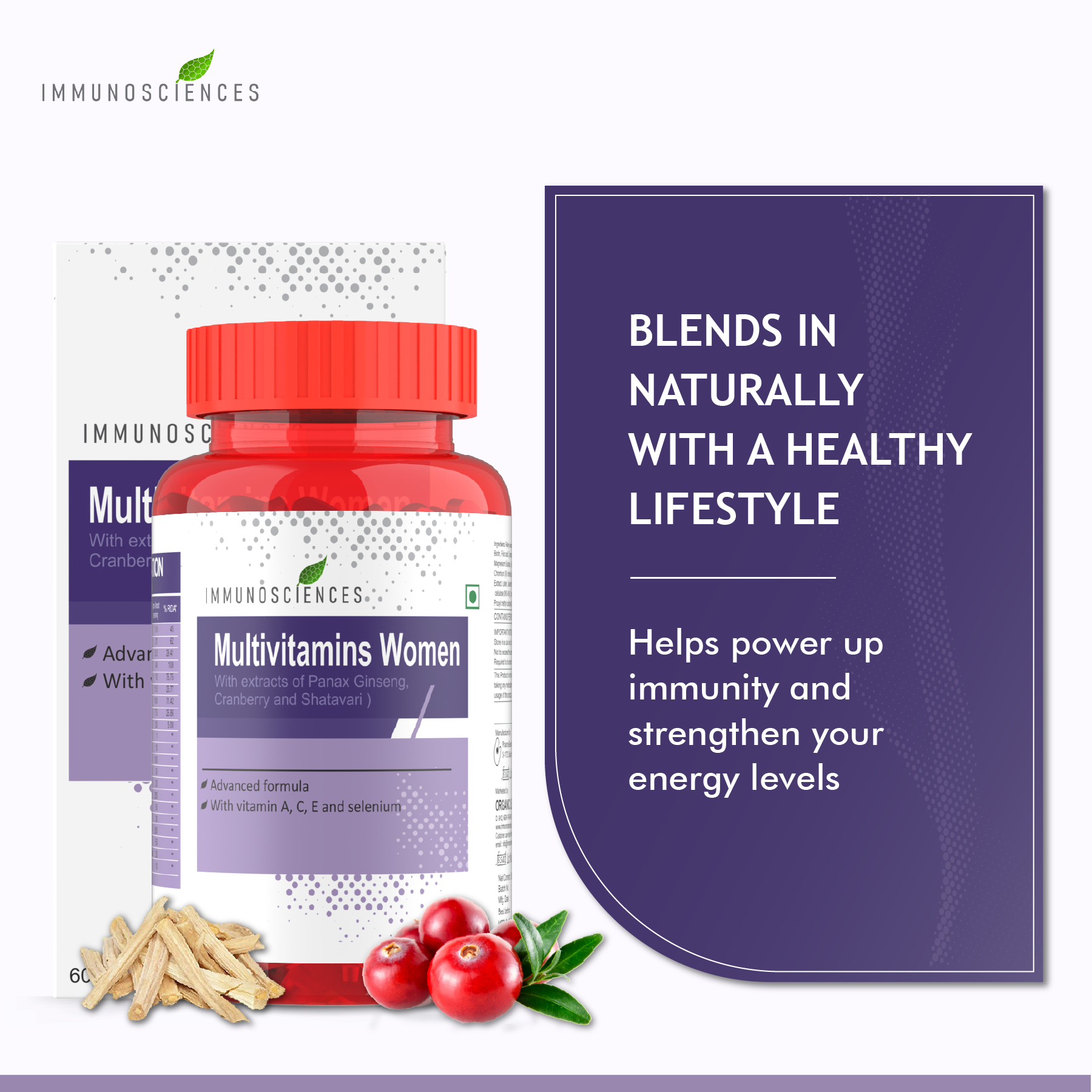 blends in naturally with a healthy lifestyle