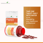 Take one papaya tablet daily with water